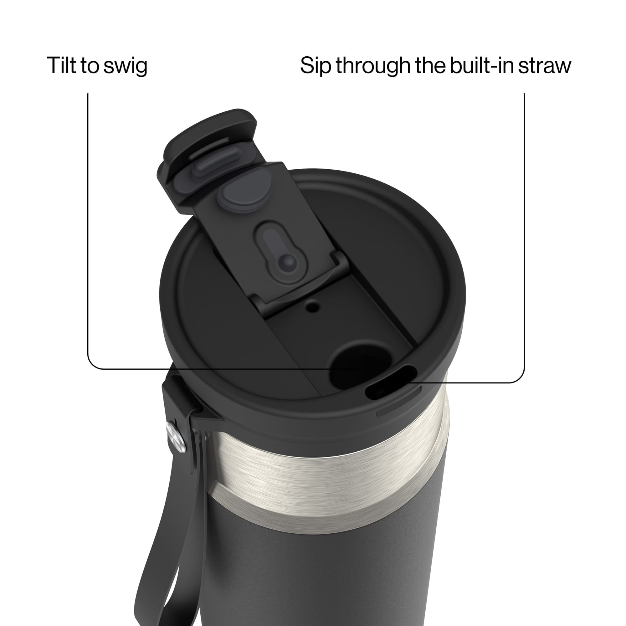 Contigo DualSip 20 oz Leakproof Insulated Water Bottle with 2-Way Lid - ZBSI