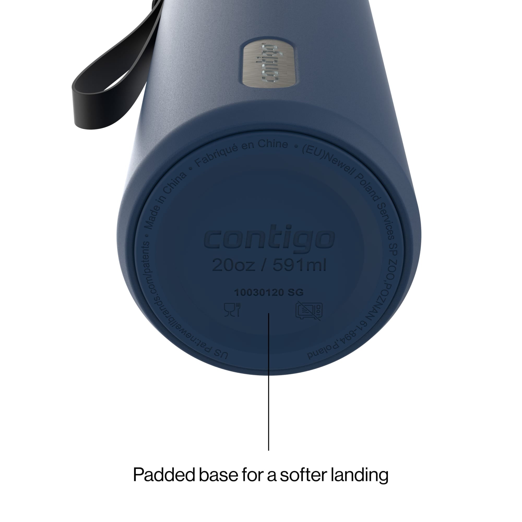 Contigo DualSip 20 oz Leakproof Insulated Water Bottle with 2-Way Lid - ZBSI