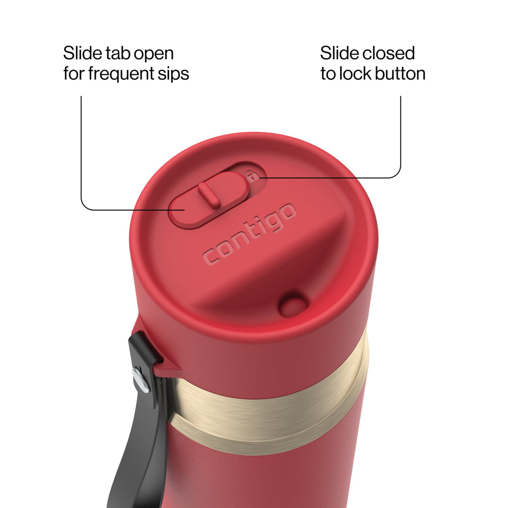 Contigo AutoSeal 16 oz Leakproof Water Bottle with Carrying Strap - FZCD