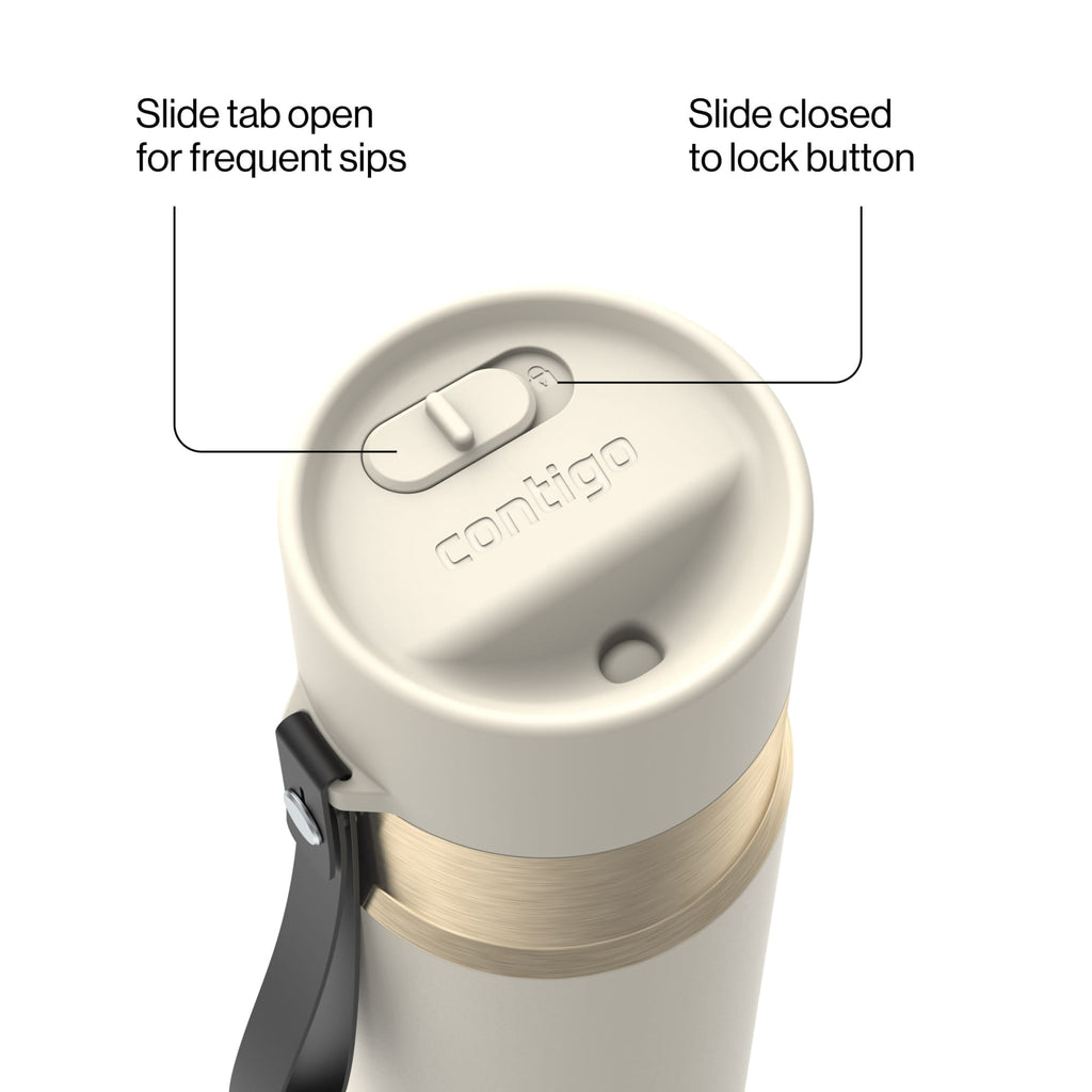 Contigo AutoSeal 16 oz Leakproof Water Bottle with Carrying Strap - FZCD