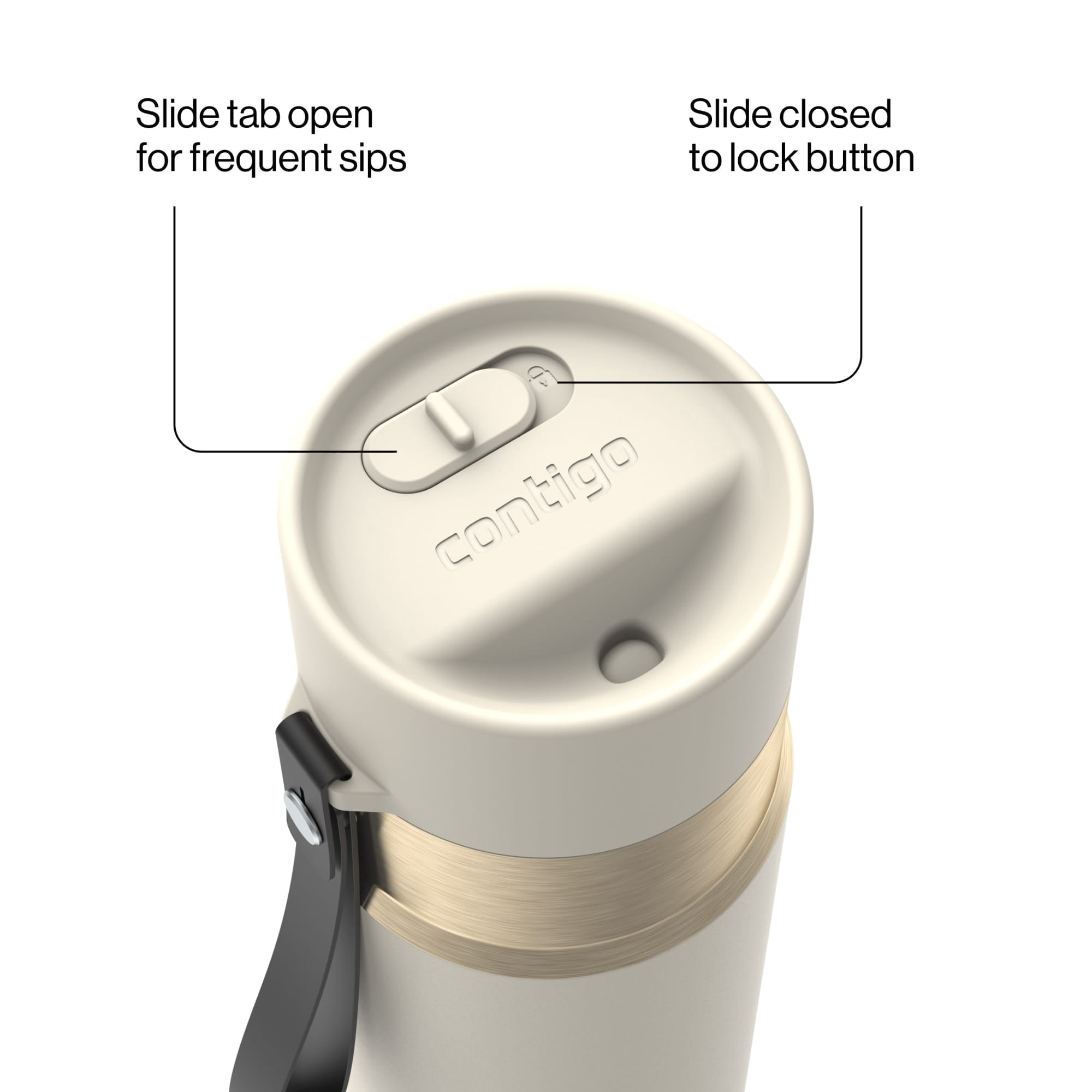 Contigo AutoSeal 16 oz Leakproof Water Bottle with Carrying Strap - FZCD