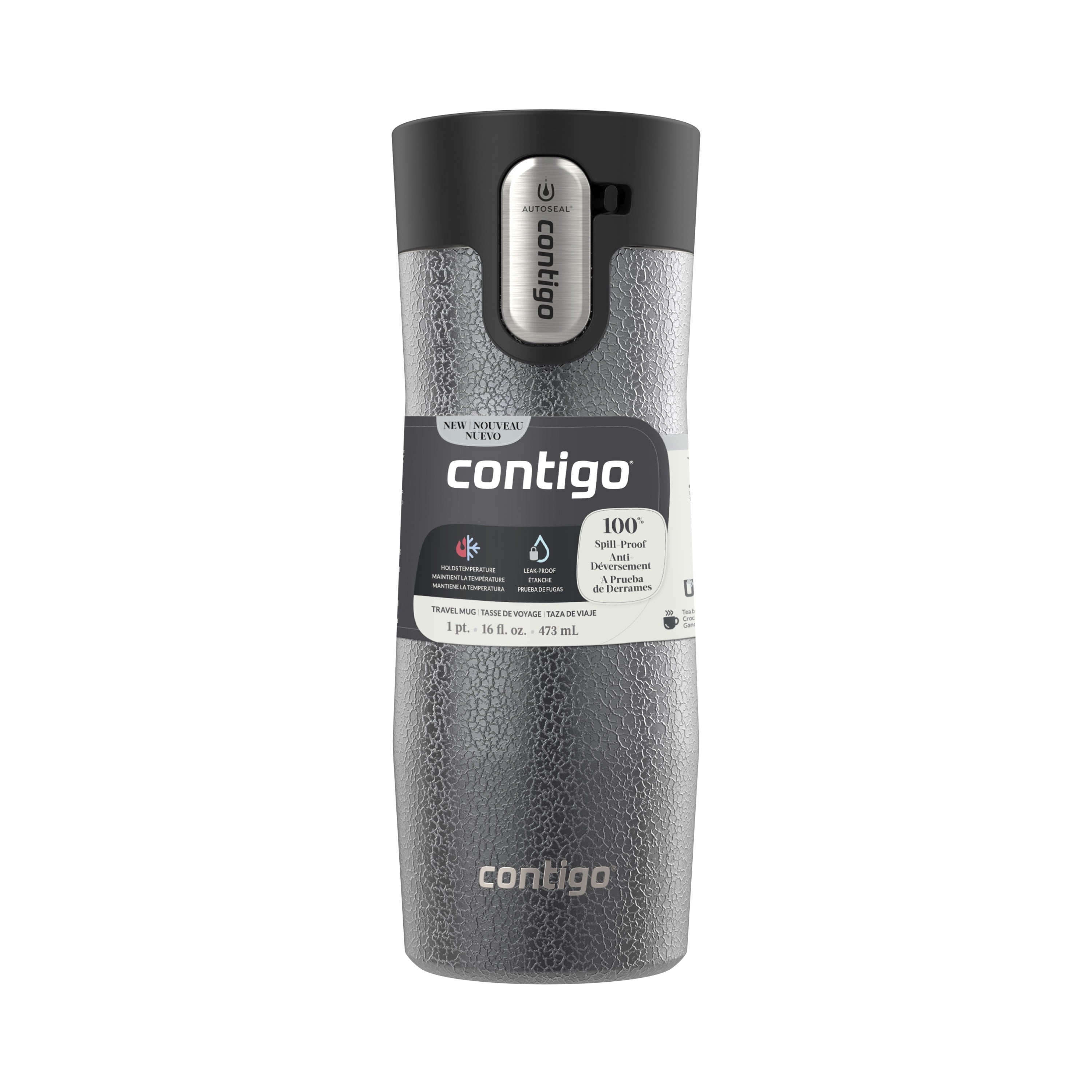 Contigo AUTOSEAL West Loop Vacuum-Insulated Stainless Steel Travel Mug with Easy-Clean Lid, 16 oz - 4CHO