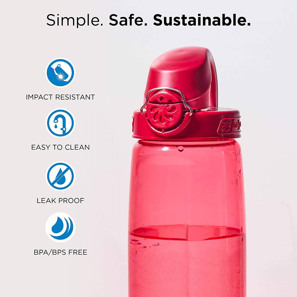 Nalgene Tritan OTF Water Bottle: 24oz, Glacial Blue - Z9UZ