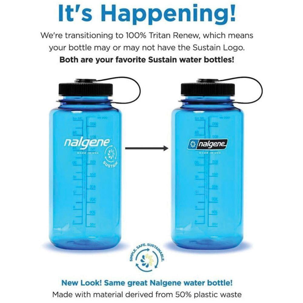 Nalgene Tritan OTF Water Bottle: 24oz, Glacial Blue - Z9UZ