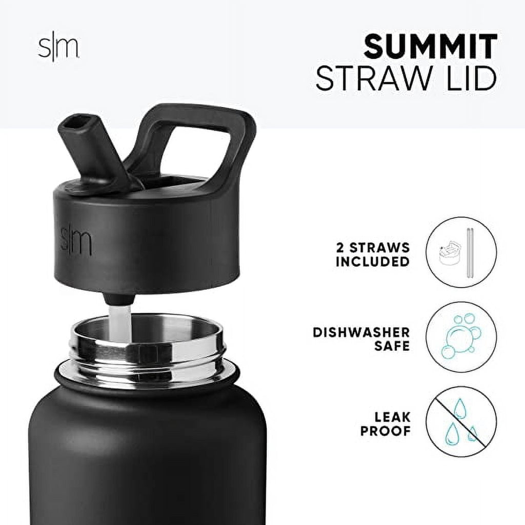 Simple Modern Summit Water Bottle Straw Lid Vacuum Insulated Stainless Steel Bottle | 18 fl oz - GOF0