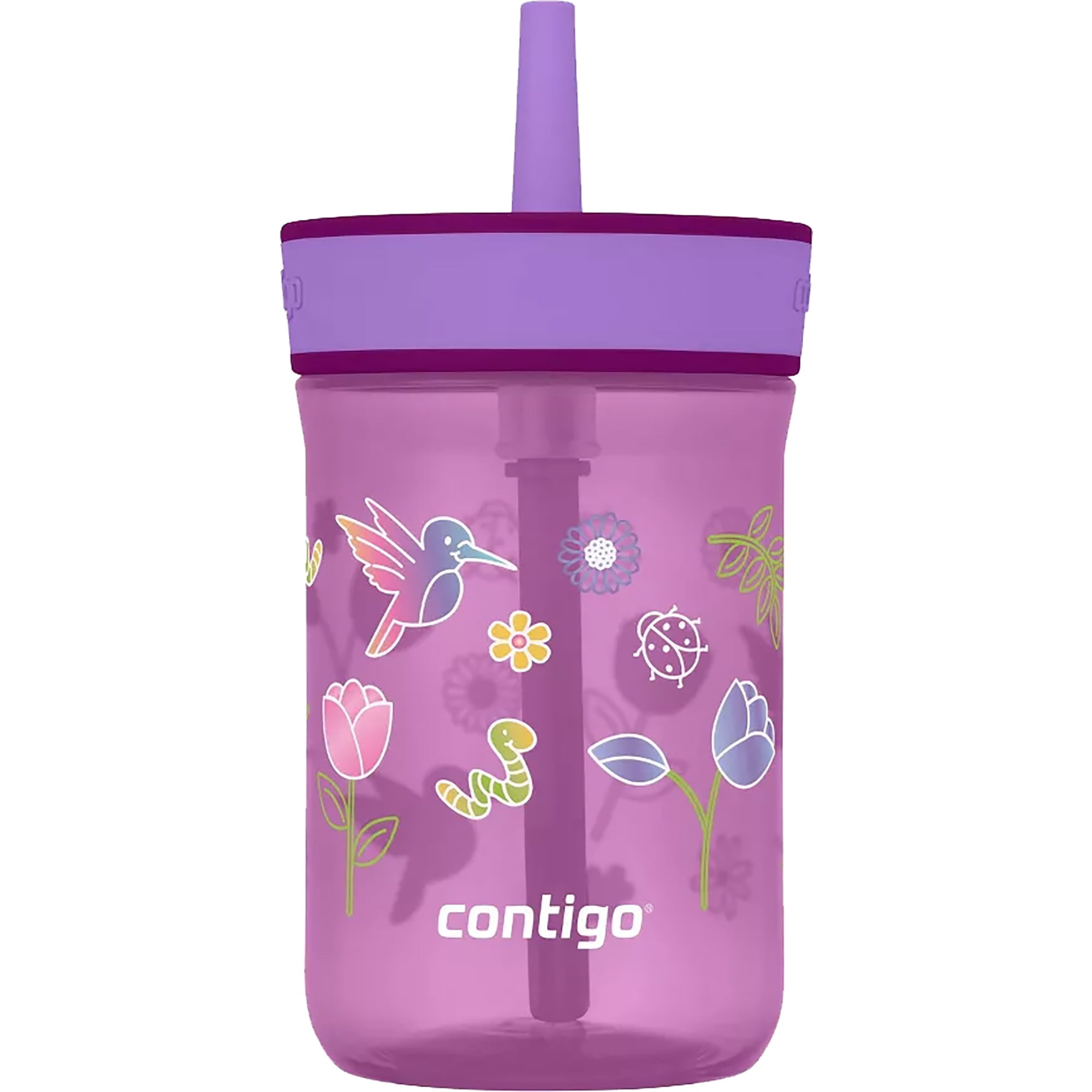 Contigo Kid's 14 oz. Leighton Tumbler with Straw - Juniper/Blue Forest - H6YD
