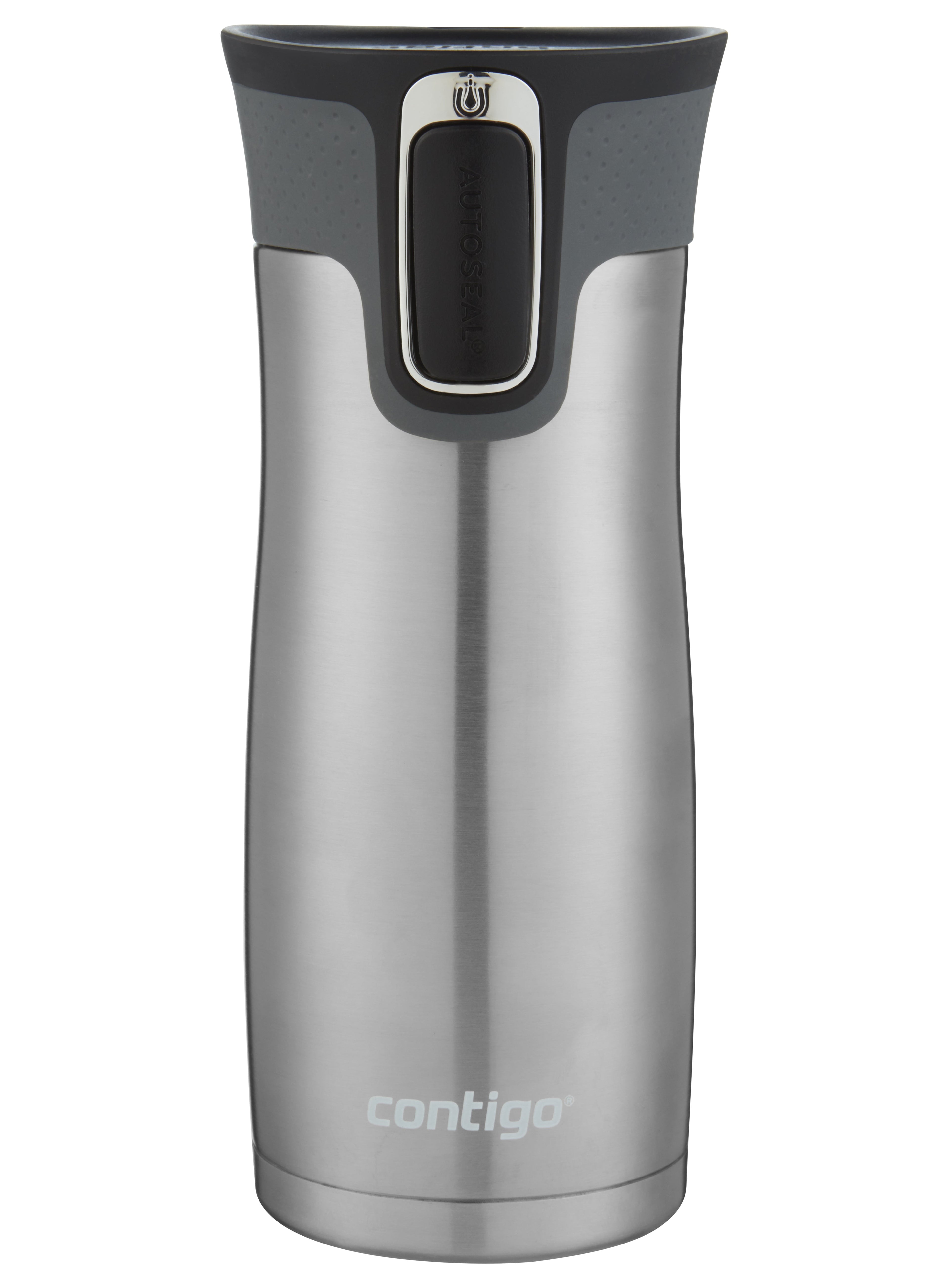 Contigo AUTOSEAL West Loop 2.0 Travel Mug, 16 oz., Stainless Steel with Black Button - INVB