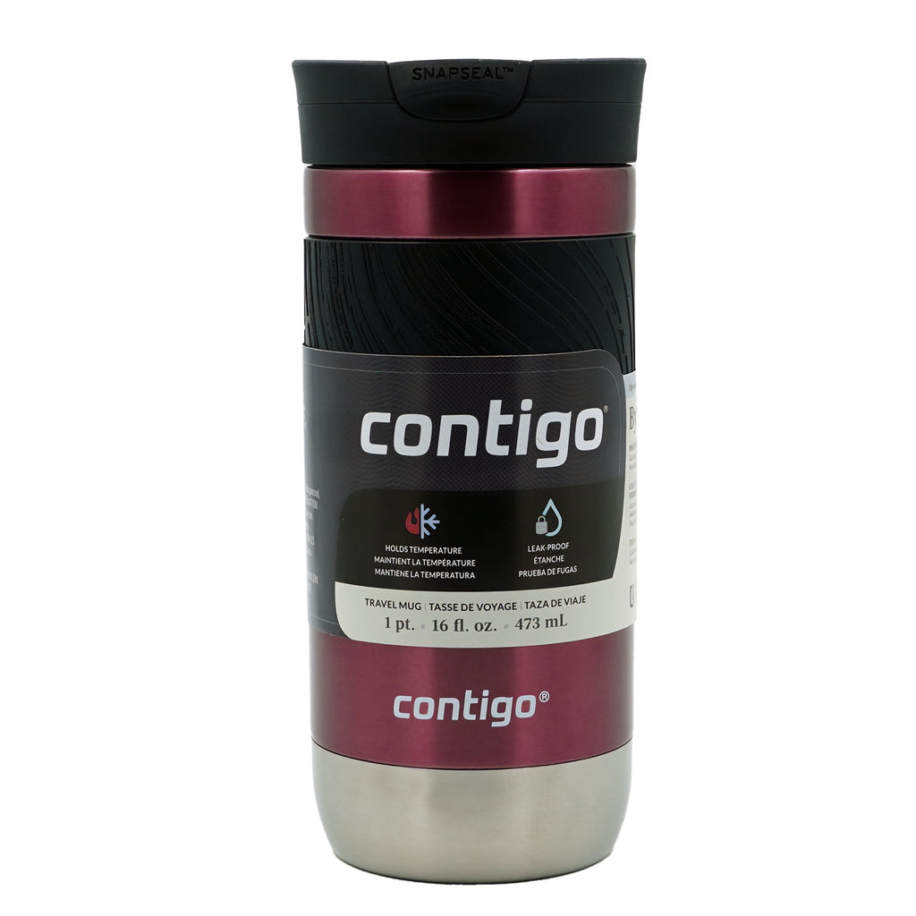 Contigo Byron 2.0 Stainless Steel Travel Mug with SNAPSEAL Lid and Grip, 16oz. - 9DNR