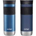 Contigo SNAPSEAL Insulated Stainless Steel Travel Mug with Grip, 20 oz, Blue Corn &amp; Midnight Berry, 2-Pack - VAFR
