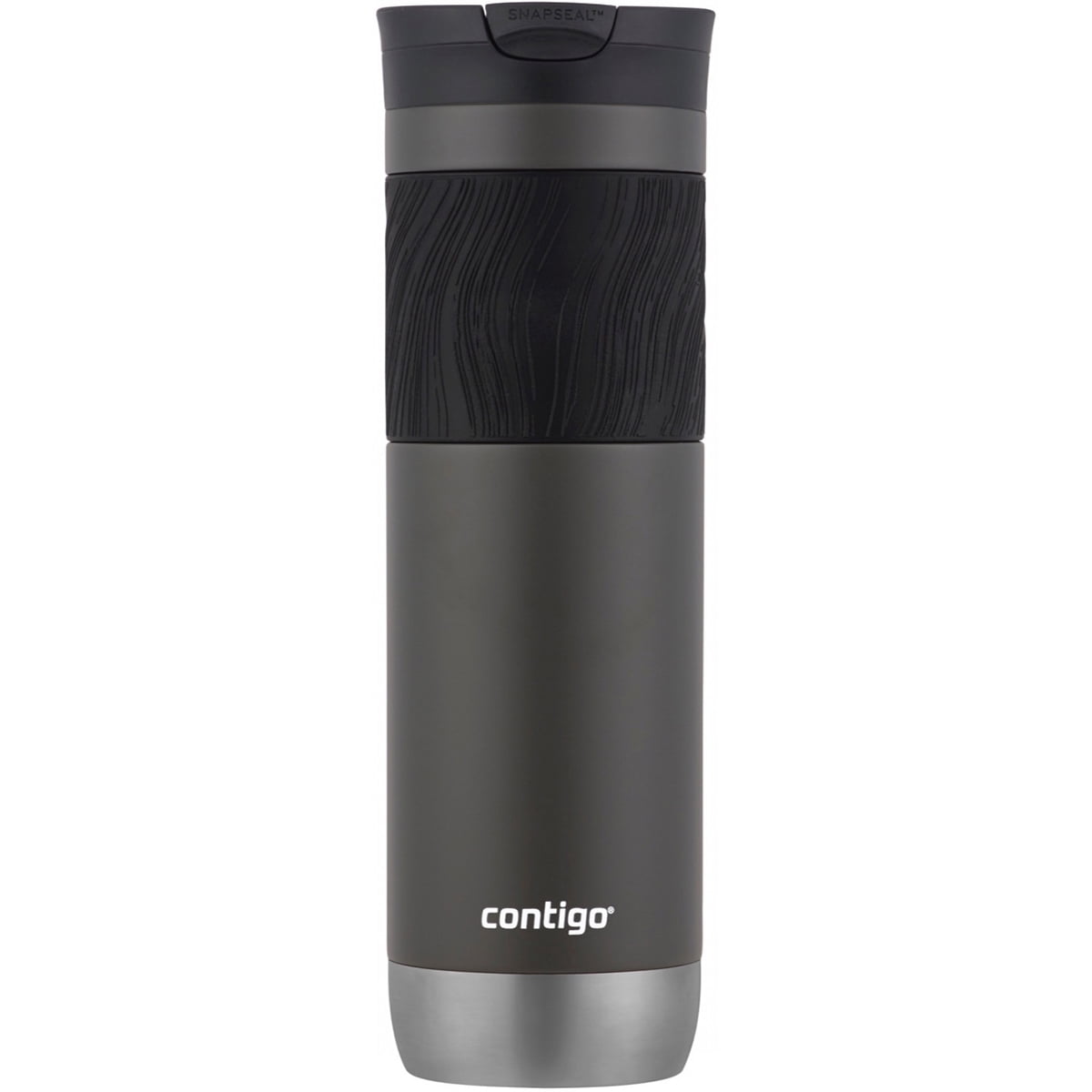 Contigo Byron 2.0 Stainless Steel Travel Mug with SNAPSEAL Lid and Grip in Black, 24 fl oz. - W9H4