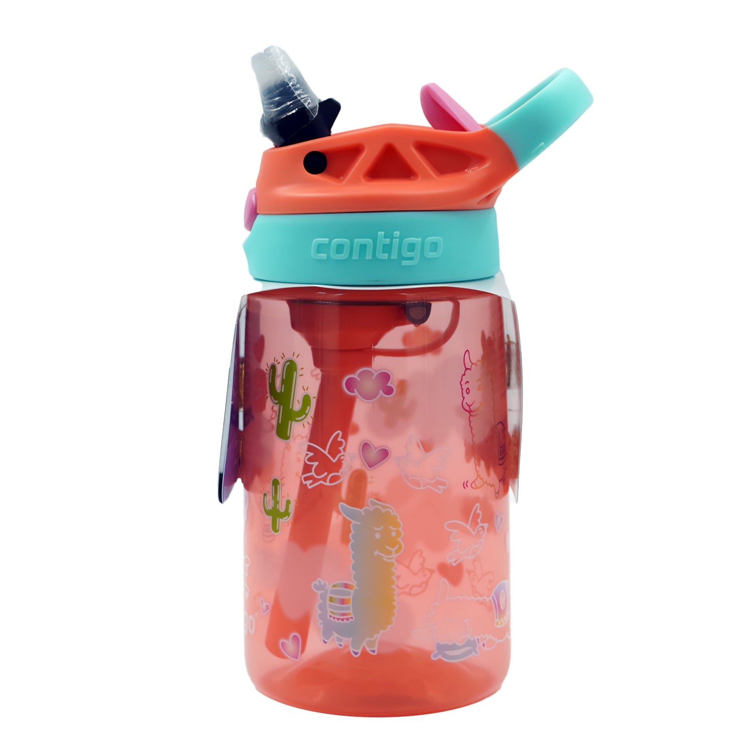 Contigo Kids Water Bottle with Redesigned AUTOSPOUT Straw, 14 oz, Grape Forest Haven - IJLN