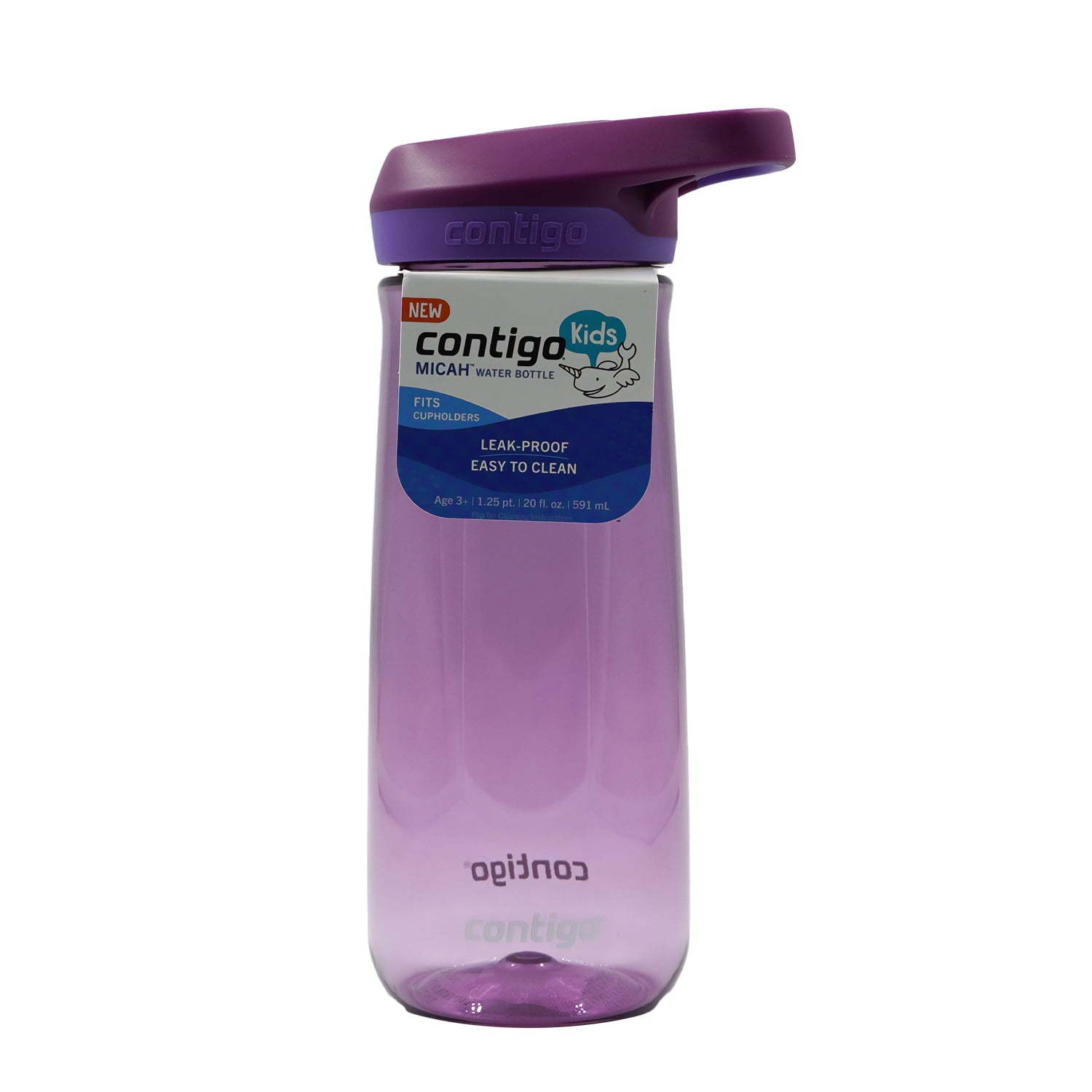 Contigo Kid's 20 oz. Micah Water Bottle w/ Simple Lid - Pineapple/Cool Lime - IBHY
