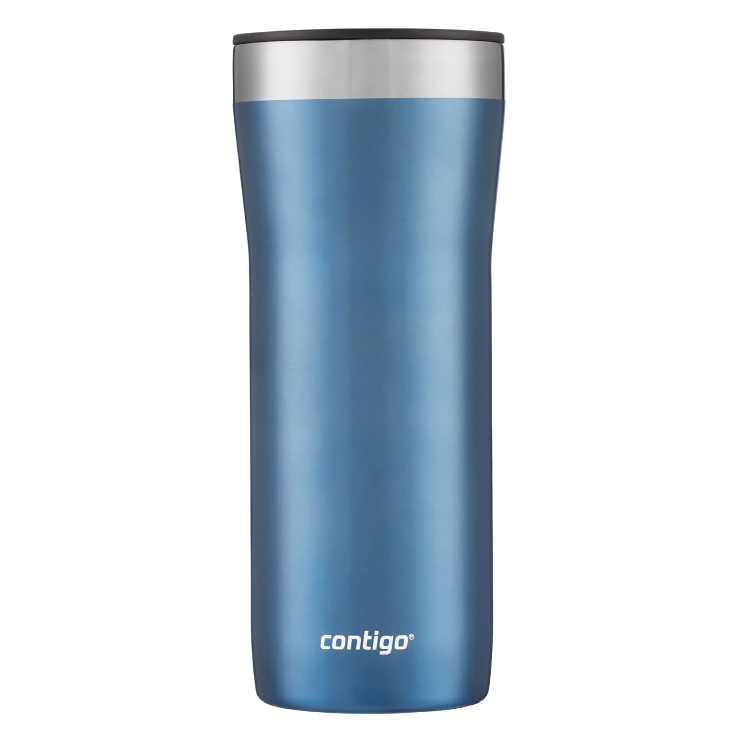 Contigo Streeterville Stainless Steel Tumbler with Plastic Straw and Splash-Proof Lid, Licorice, 32 fl. oz - 55VL