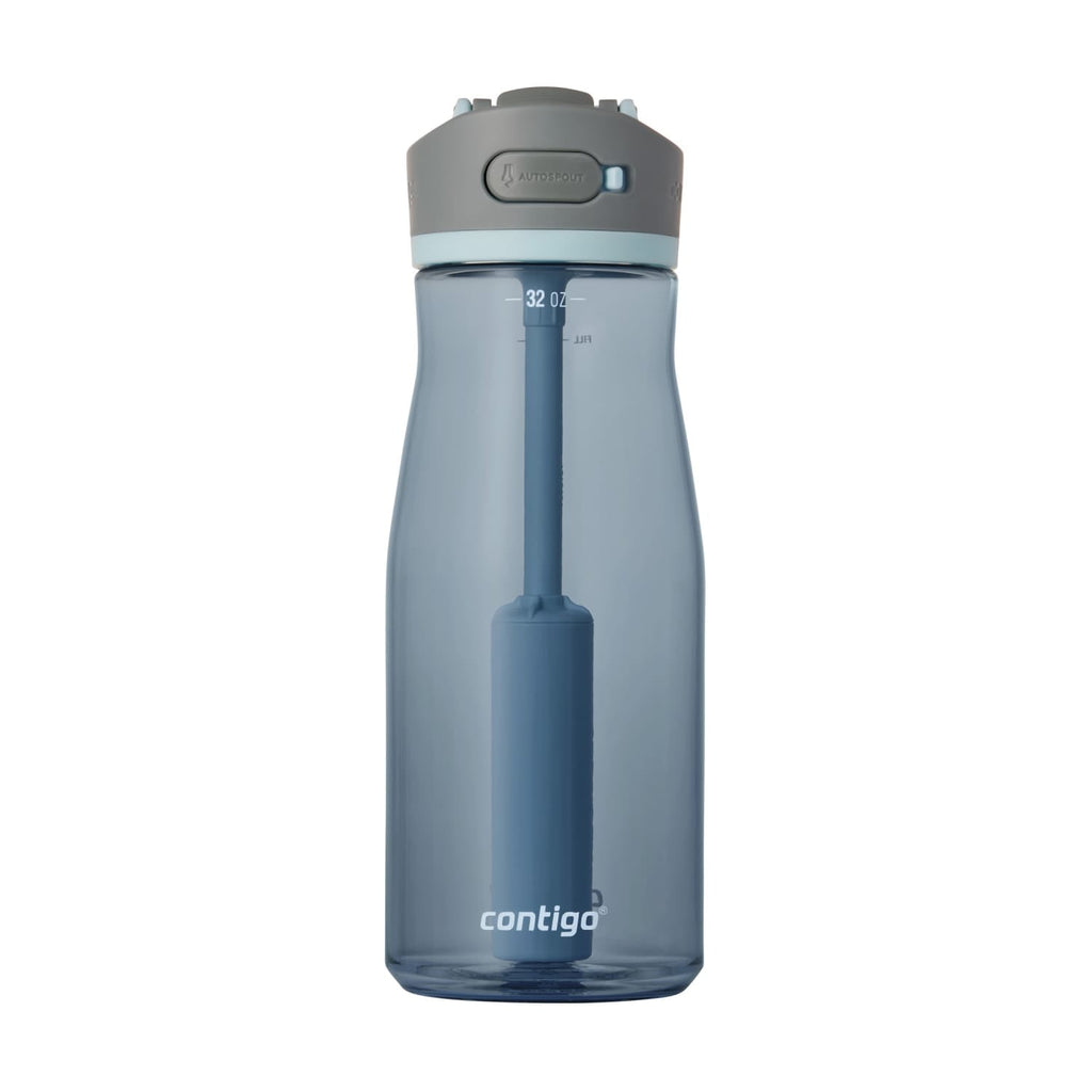 Contigo Wells Plastic Filter Water Bottle with AUTOSPOUT Straw Lid, 32 oz., Dark Ice - 8WGV