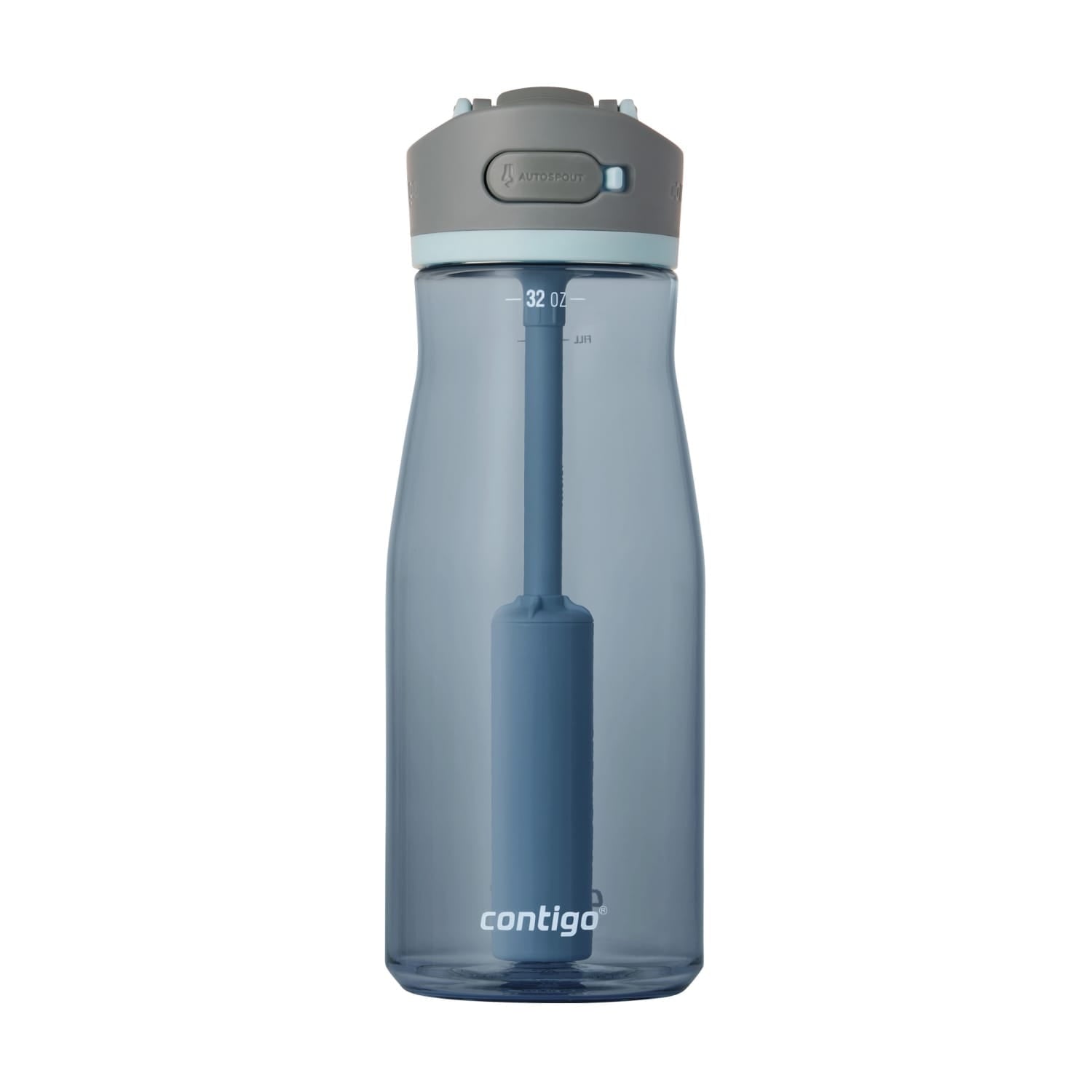 Contigo Wells Plastic Filter Water Bottle with AUTOSPOUT Straw Lid, 32 oz., Dark Ice - 8WGV