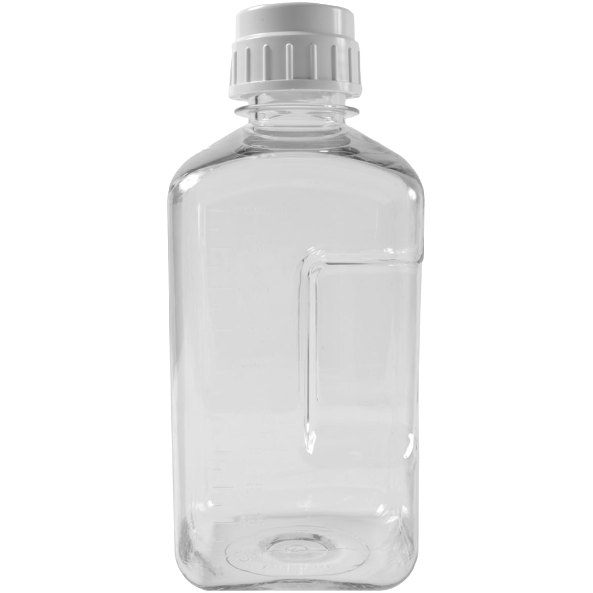 Nalgene Transparent Lexan Polycarbonate Square Storage Bottle - 8 oz. - Clear - CGL0