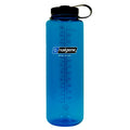 Nalgene Sustain Tritan BPA-Free Water Bottle Made with Material Derived from 50% Plastic Waste (using ISCC certified mass balance), 48 OZ, Wide Mouth, Blue - 8KWM