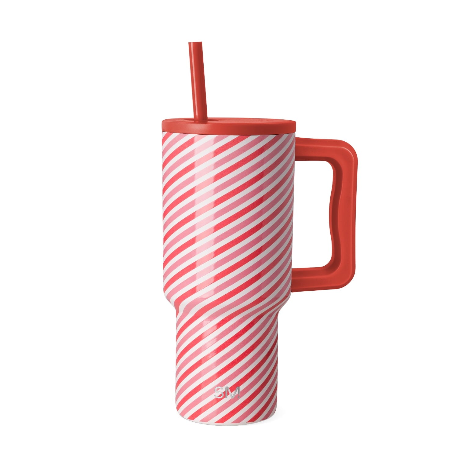 Simple Modern 30 fl oz Insulated Stainless Steel Trek Tumbler with Straw Lid | Seaglass Sage and Cream Checkmate - B21Q