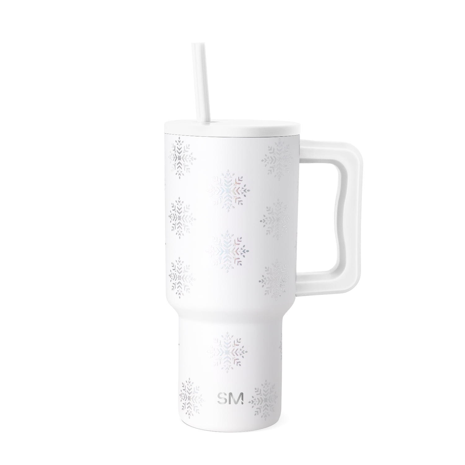 Simple Modern 30 fl oz Insulated Stainless Steel Trek Tumbler with Straw Lid | Seaglass Sage and Cream Checkmate - B21Q