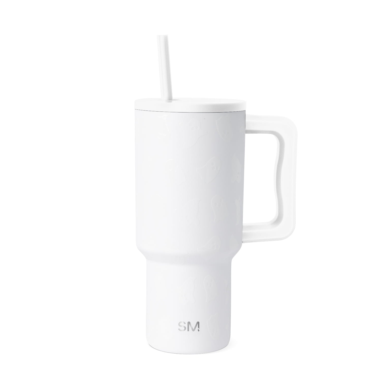Simple Modern 30 fl oz Insulated Stainless Steel Trek Tumbler with Straw Lid | Seaglass Sage and Cream Checkmate - B21Q