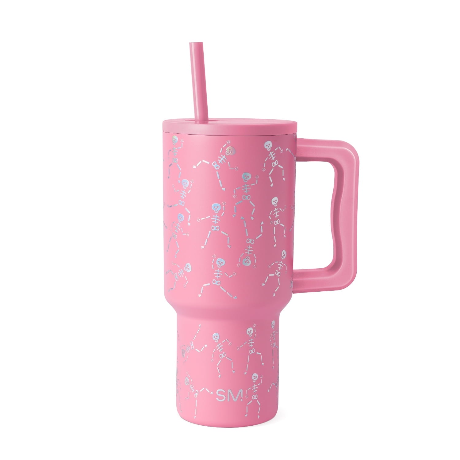 Simple Modern 30 fl oz Insulated Stainless Steel Trek Tumbler with Straw Lid | Seaglass Sage and Cream Checkmate - B21Q