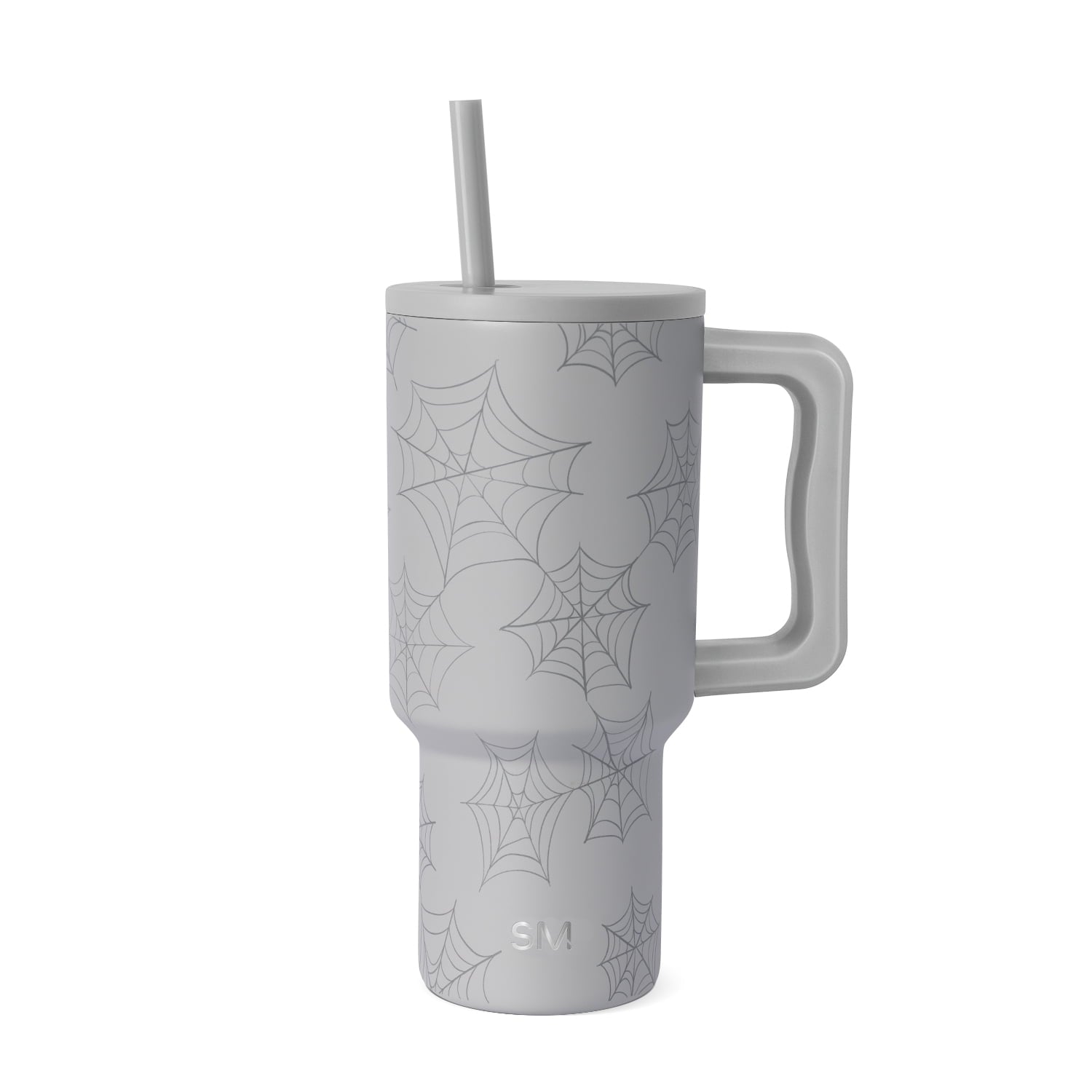 Simple Modern 30 fl oz Insulated Stainless Steel Trek Tumbler with Straw Lid | Seaglass Sage and Cream Checkmate - B21Q