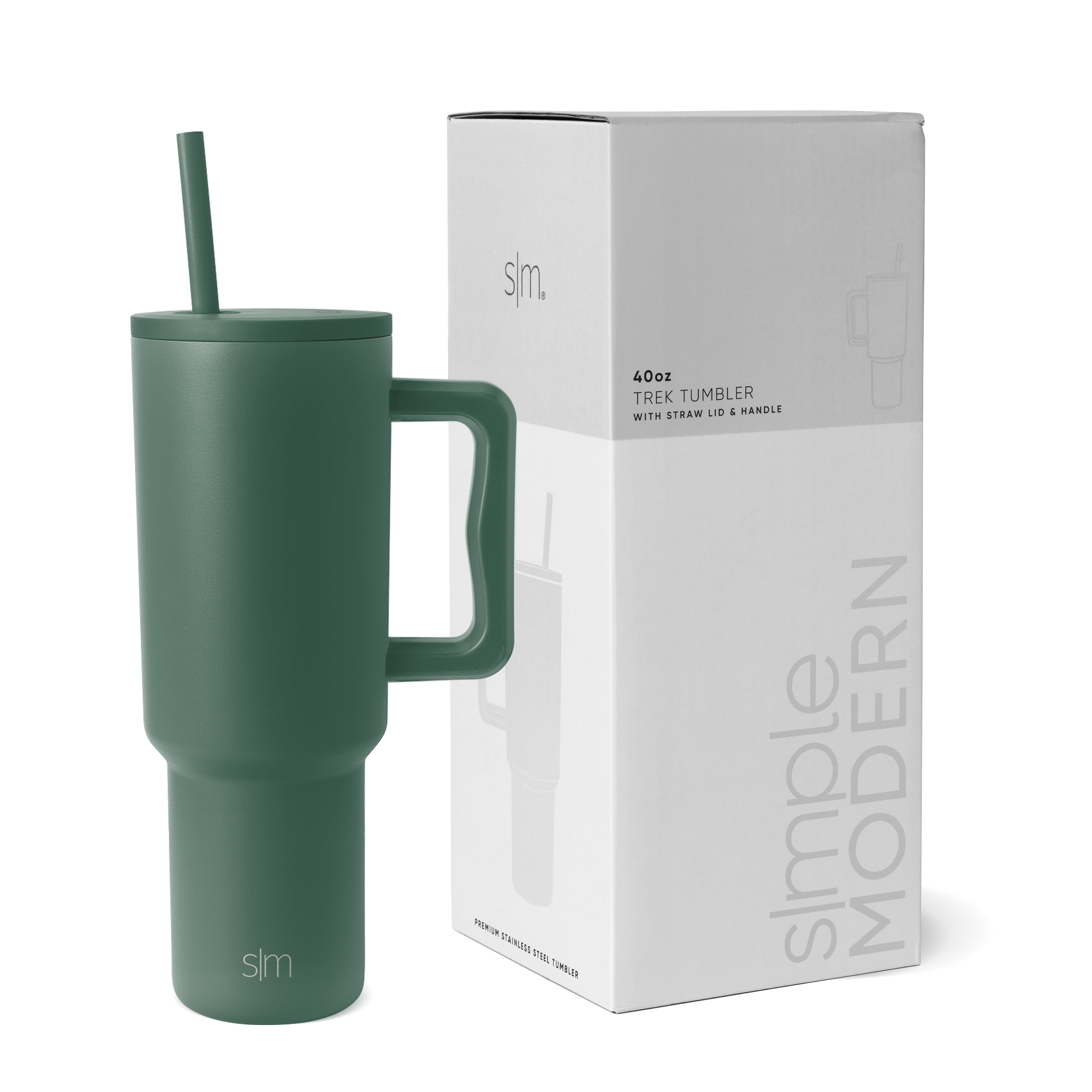 Simple Modern 40 fl oz Insulated Stainless Steel Trek Tumbler with Straw Lid | 80s Mix - DWV8