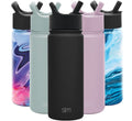 Simple Modern Summit Water Bottle Straw Lid Vacuum Insulated Stainless Steel Bottle | 18 fl oz - I8YT