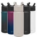 Simple Modern Summit Water Bottle Straw Lid Vacuum Insulated Stainless Steel Bottle | 18 fl oz - GOF0