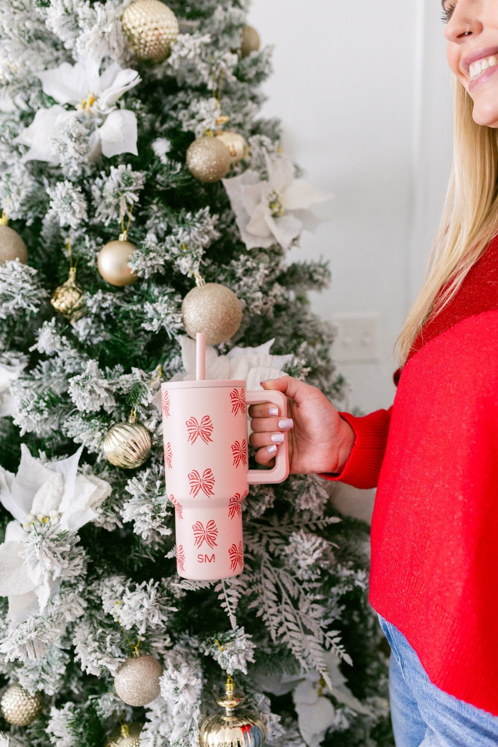 Simple Modern 30 fl oz Insulated Stainless Steel Trek Tumbler with Straw Lid | Seaglass Sage and Cream Checkmate - B21Q