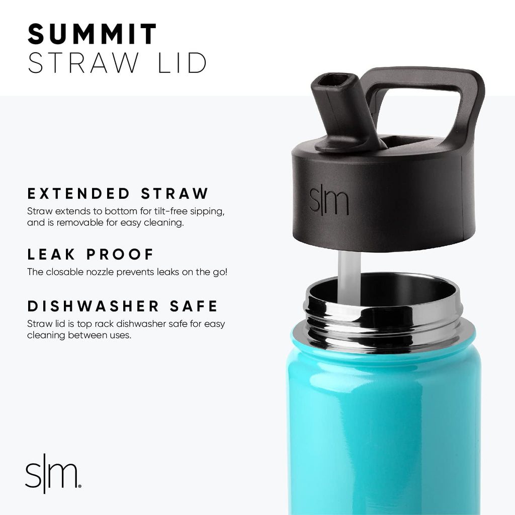 Simple Modern CoComelon Kids Water Bottle with Straw Lid | Insulated Stainless Steel Reusable Tumbler for Toddlers, Girls | Summit Collection | 14oz, CoComelon Pink Melon - QYMU