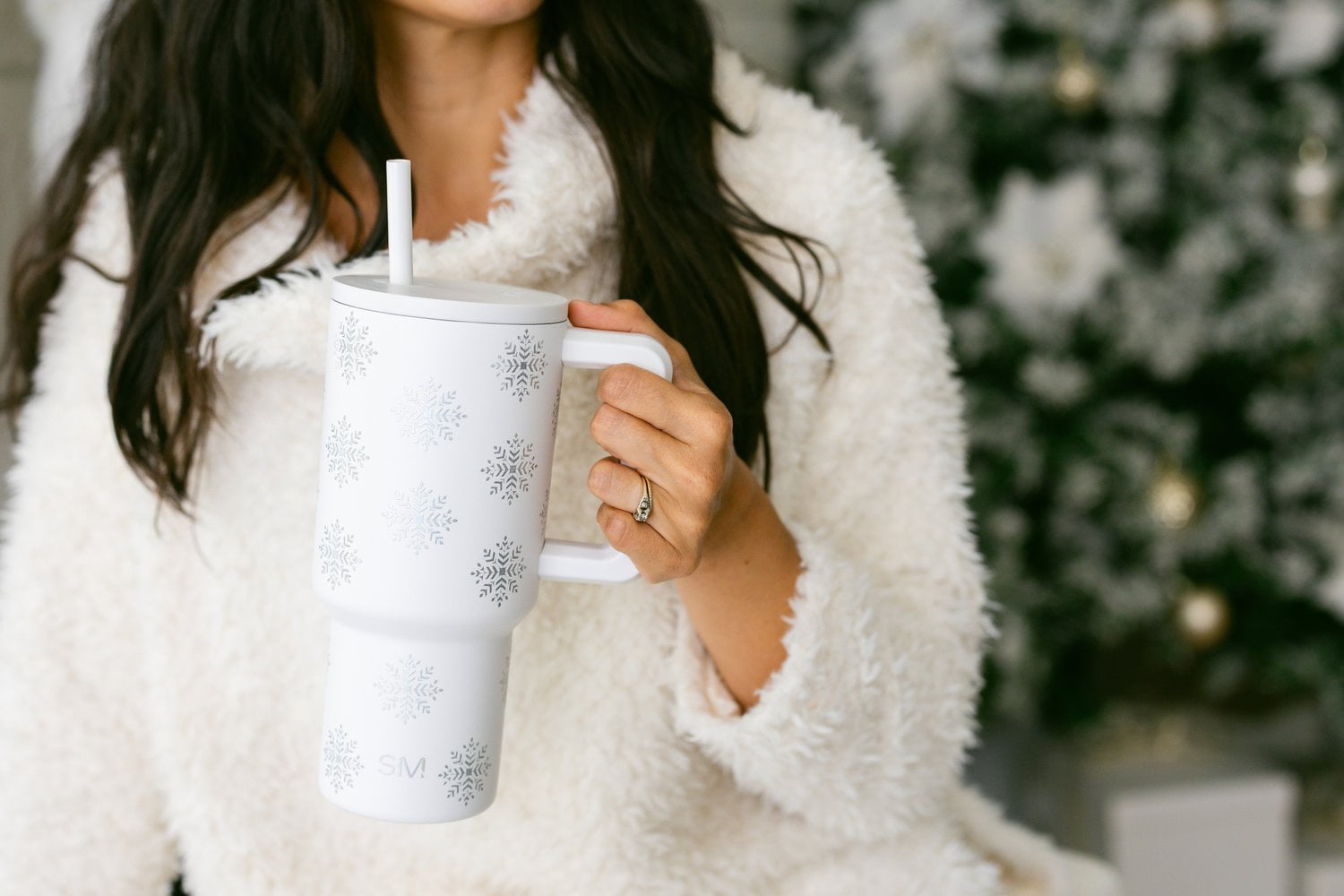 Simple Modern 30 fl oz Insulated Stainless Steel Trek Tumbler with Straw Lid | Seaglass Sage and Cream Checkmate - B21Q